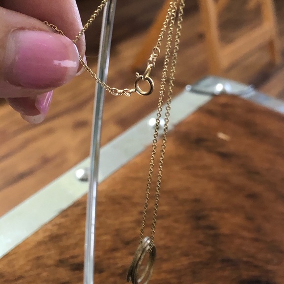 π 3 circle pendants 16β gold like chain - Picture 13 of 14